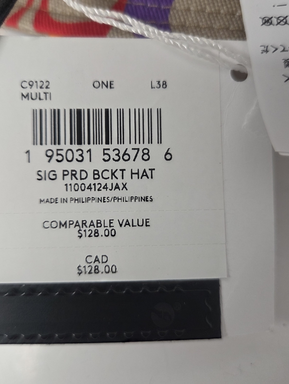 coach rainbow signature c multicolor logo cotton canvas bucket hat nwt pride - Picture 3 of 3